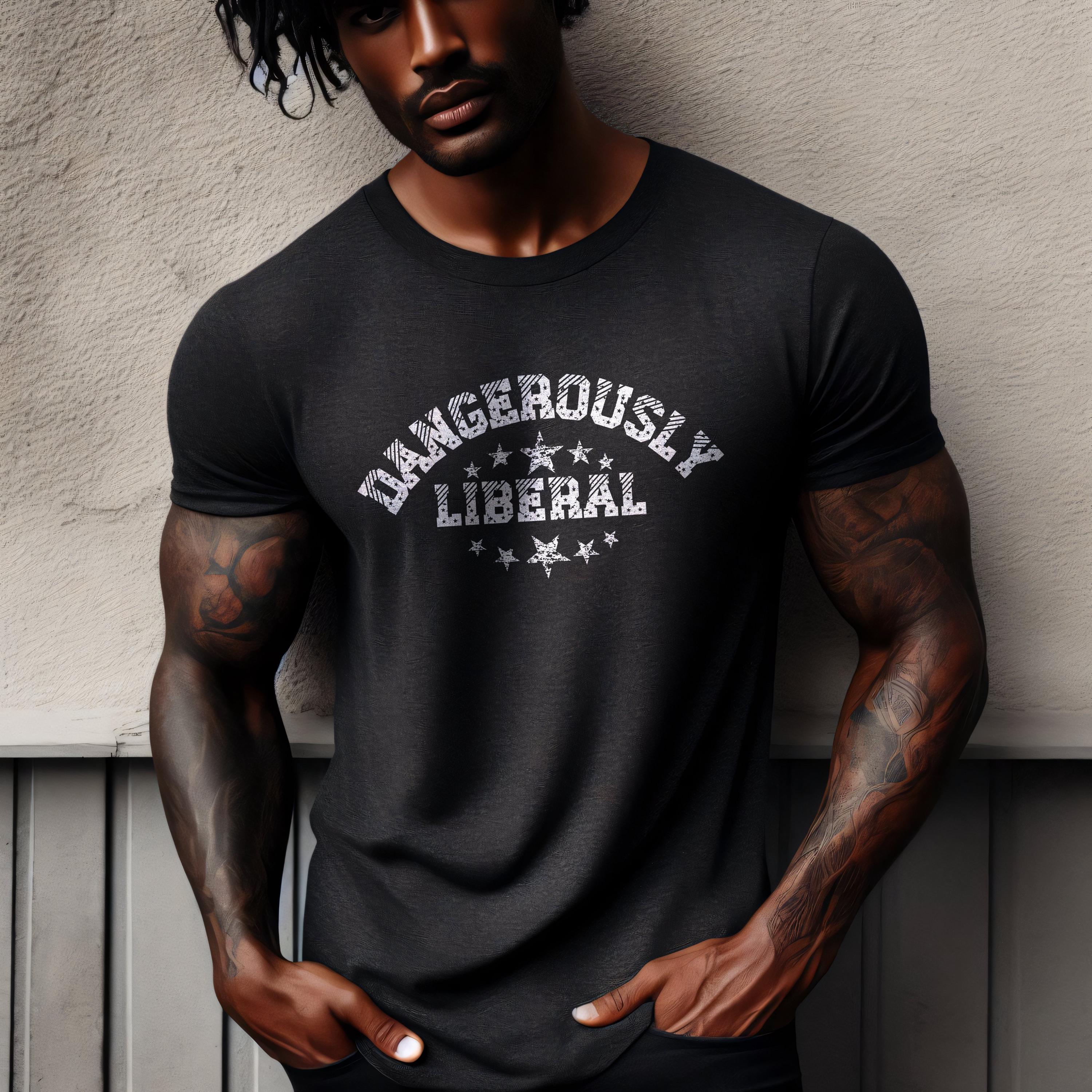 Dangerously Liberal Graphic Sweatshirt, Resistance T-Shirt, Political Statement Shirt, Anti Trump Unisex Tee, Gift for Liberals