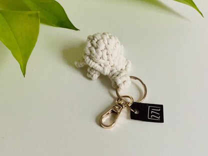 Macrame Turtle Keychain, Handmade Boho Decor, Gift, Party Favor, Housewarming Gift, Bridesmaid Gift, Teacher Gift, Bag Charm