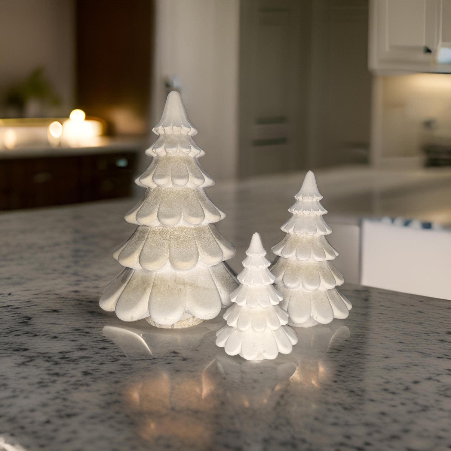 Concrete Christmas Trees, Modern Holiday Decor, Minimalist Christmas Decorations, Cement Tree Set, Gold Silver Natural Concrete, 4&amp;quot; 6&amp;quot; 8&amp;quot;