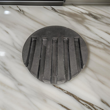 Round Concrete Waterfall Soap Dish