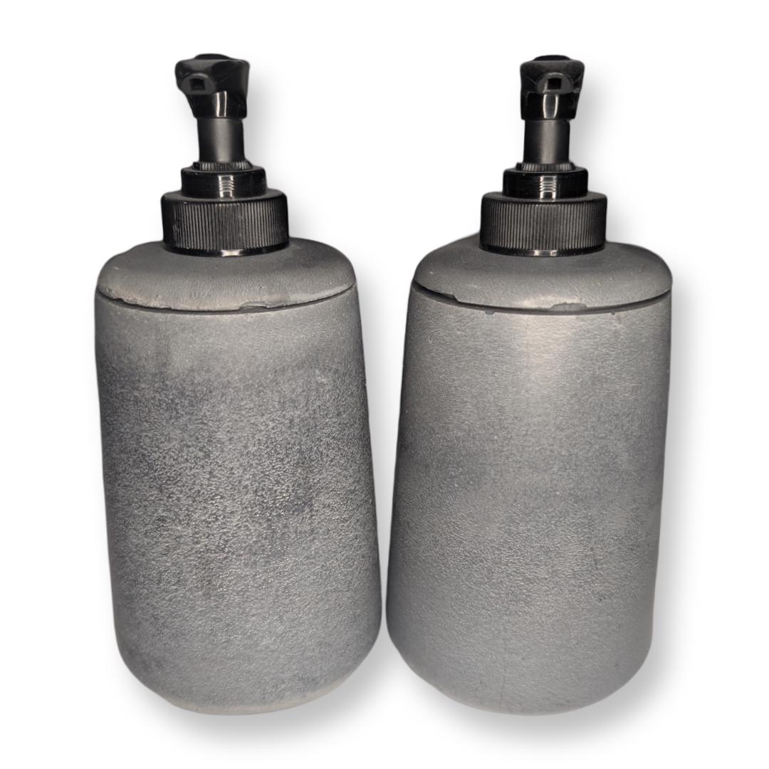 Concrete Soap Dispenser Bottle With Black Pump