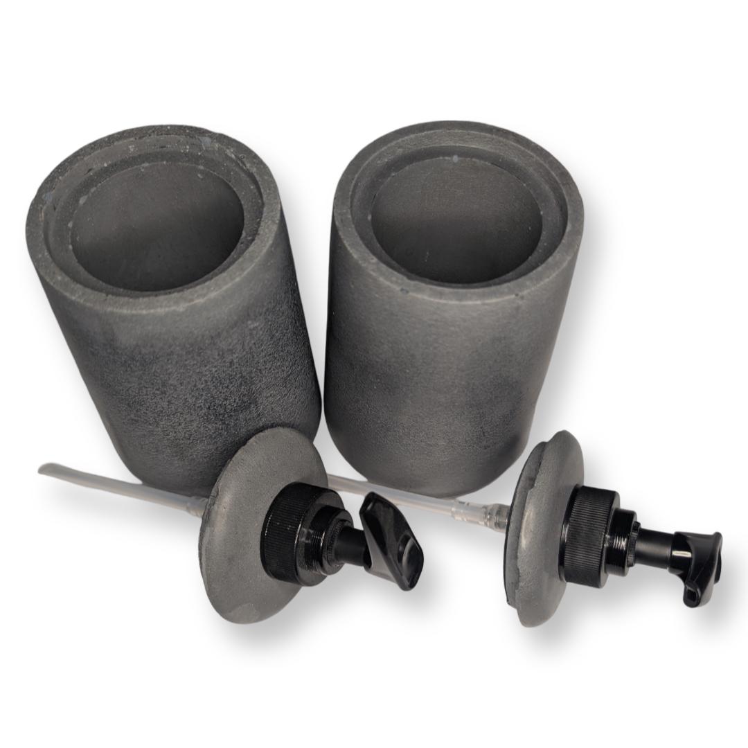 Concrete Soap Dispenser Bottle With Black Pump