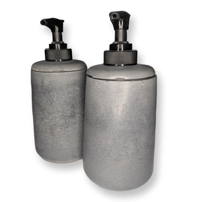 Concrete Soap Dispenser Bottle With Black Pump