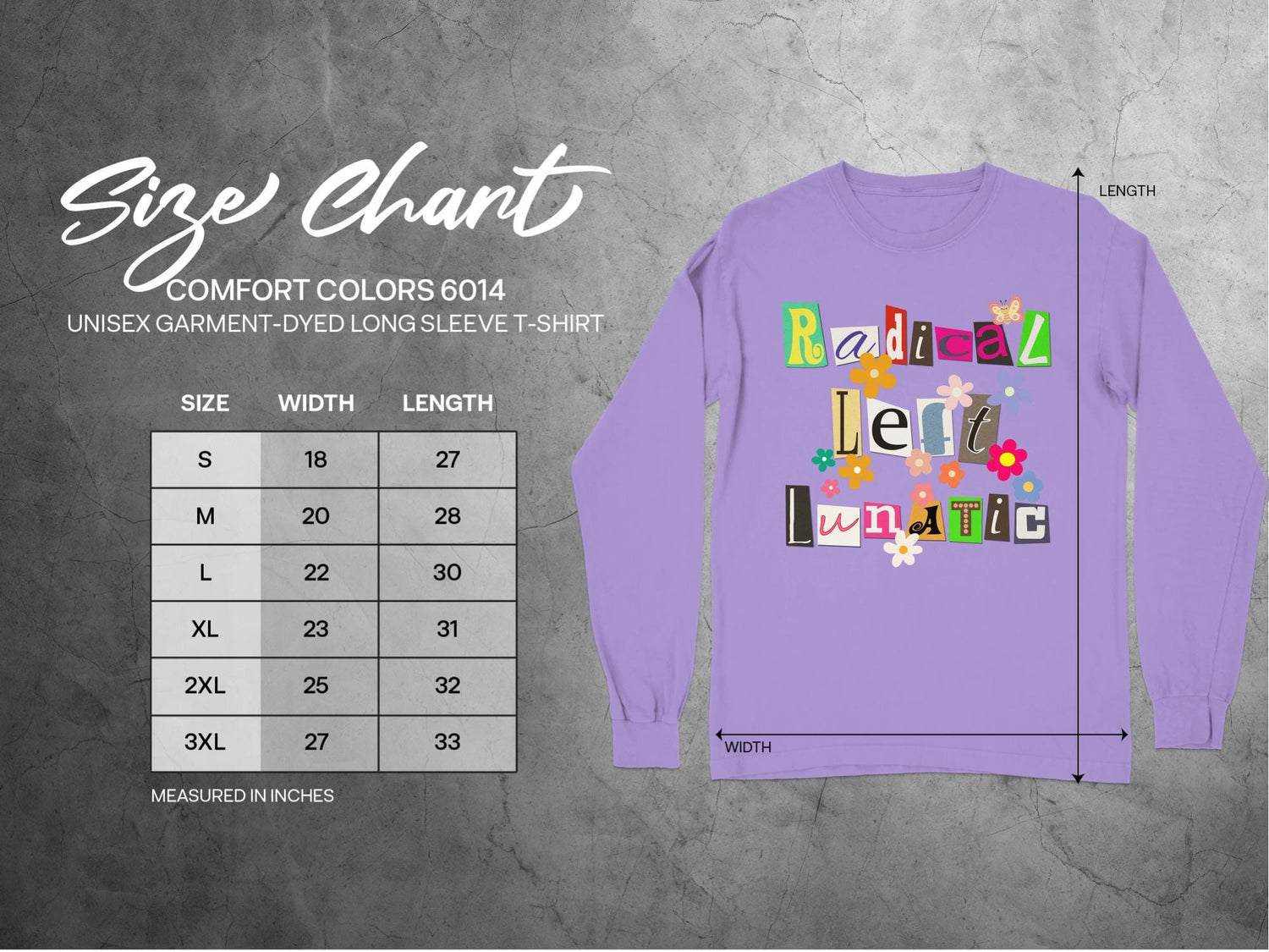 Radical Left Lunatic Sweatshirt, Funny Democrat Political T-Shirt, Liberal Progressive Resistance Long Sleeve Tee, Unique Gift Idea