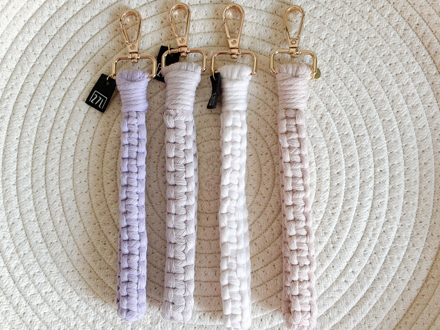 Macrame Wristlet, Handmade Boho Decor, Modern Fiber Art, Unique Gift, Gift For Her, Bridesmaid Gift, Party Favor, Housewarming Gift