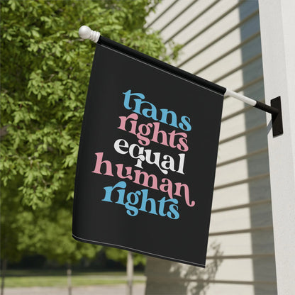 Trans Rights Equal Human Rights Flag, Trans Flag, LGBTQ Flag, Transgender Rights, Garden Flag, Trans House Banner