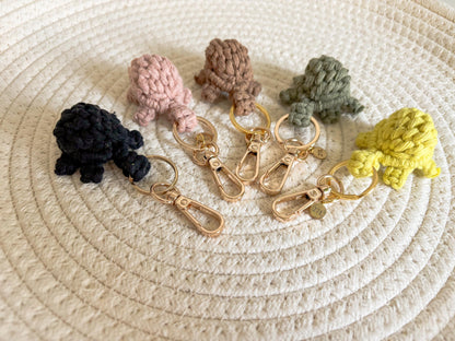 Macrame Turtle Keychain, Handmade Boho Decor, Gift, Party Favor, Housewarming Gift, Bridesmaid Gift, Teacher Gift, Bag Charm