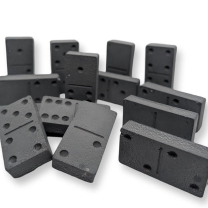 Minimalist Concrete Domino Set