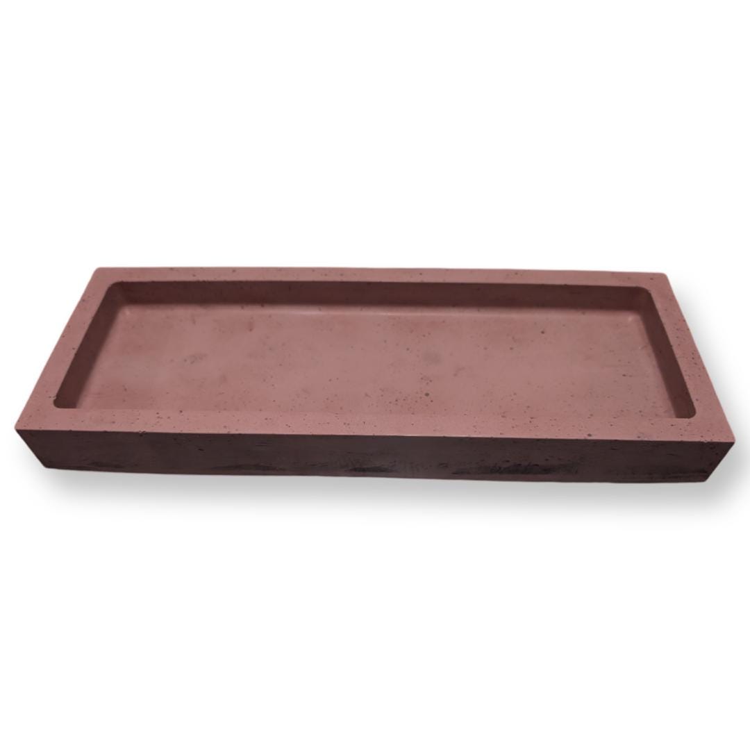 Concrete Rectangle Tray – Modern Catchall in Medium &amp; Large Sizes