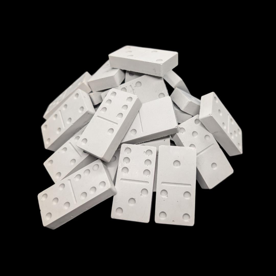 Minimalist Concrete Domino Set