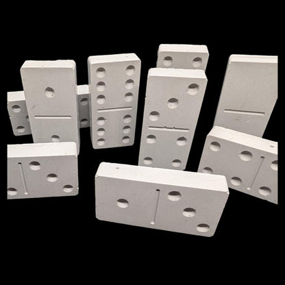 Minimalist Concrete Domino Set