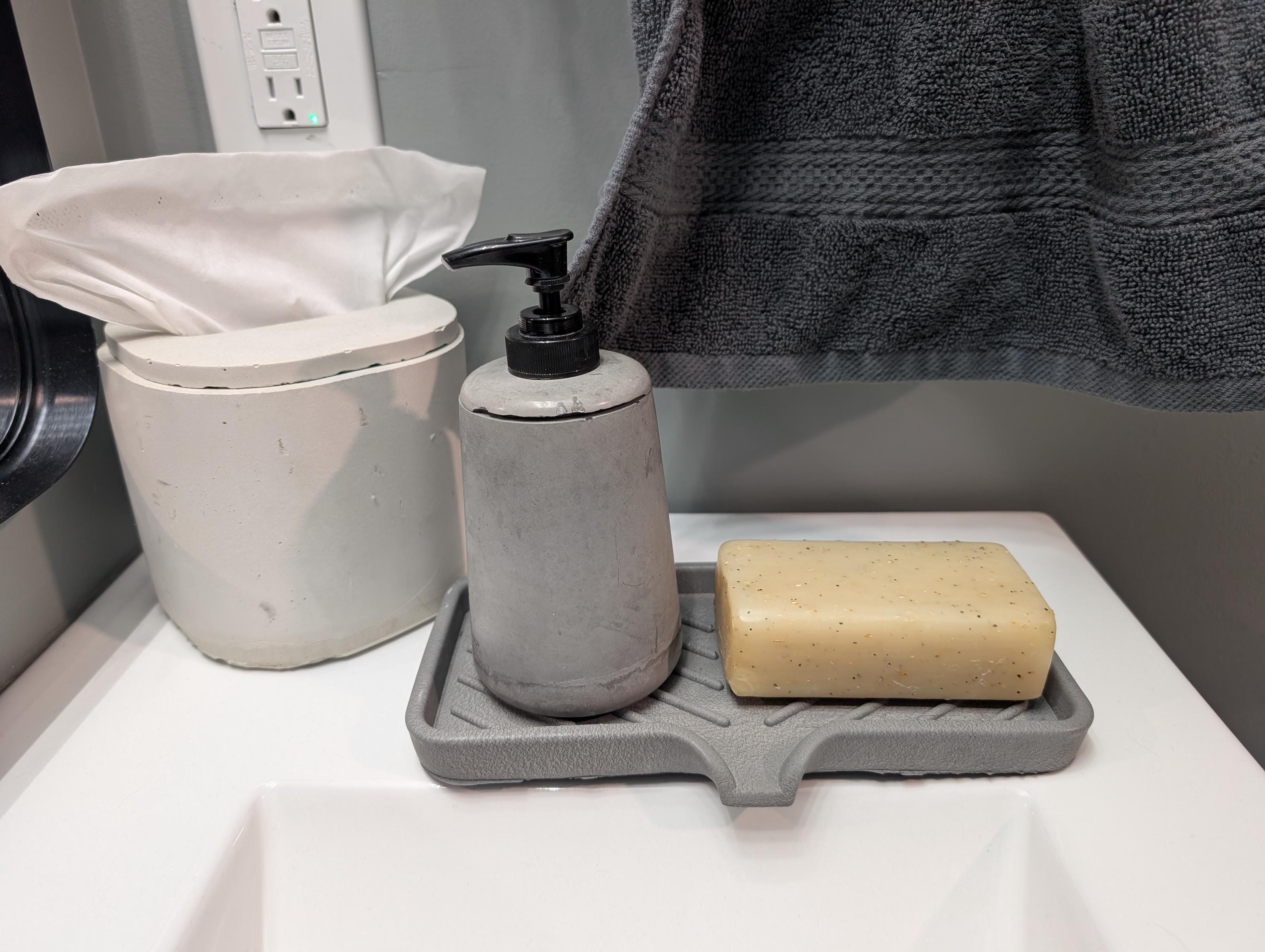 Modern Minimalist Concrete Soap/Sponge Dish