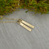 Custom Name Necklace: Hand Stamped Sterling Silver Charm, Family Jewelry