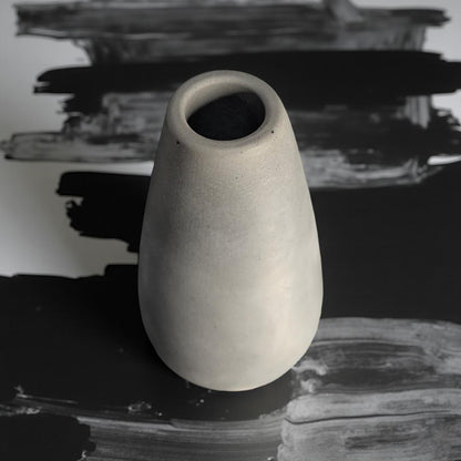 Minimalist Tapered Concrete Vase