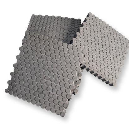 HexGrip Concrete Coasters: Modern Honeycomb Texture, Minimalist Set