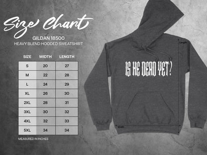 Is He Dead Yet Anti Trump Hoodie, F*ck Maga Fight Fascism Long Sleeve Tee, Pro Democracy Sweatshirt, Resist Gothic Metal Letters T Shirt