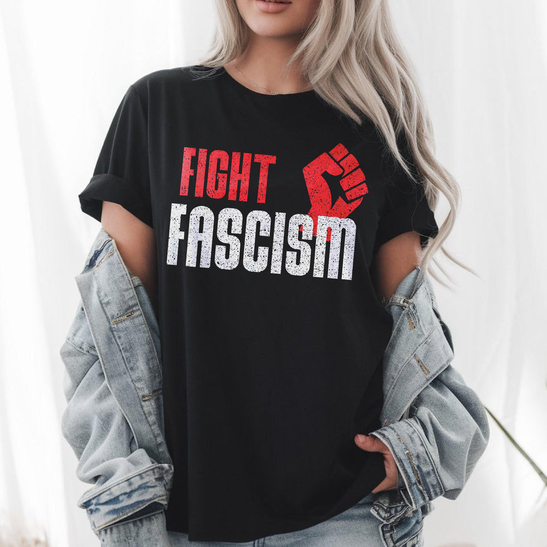 Fight Fascism T-Shirt, Anti Trump Tee, Anti Elon Musk Shirt, Anti Putin Apparel, Pro Democracy Top, Resist Graphic Tee, Liberal Progressive