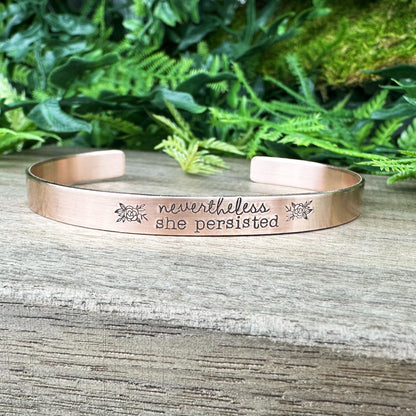 Handmade Stacking Bracelet: Personalized Mantra Jewelry Gift