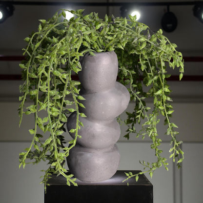 Modern Stacked Stone Concrete Vase