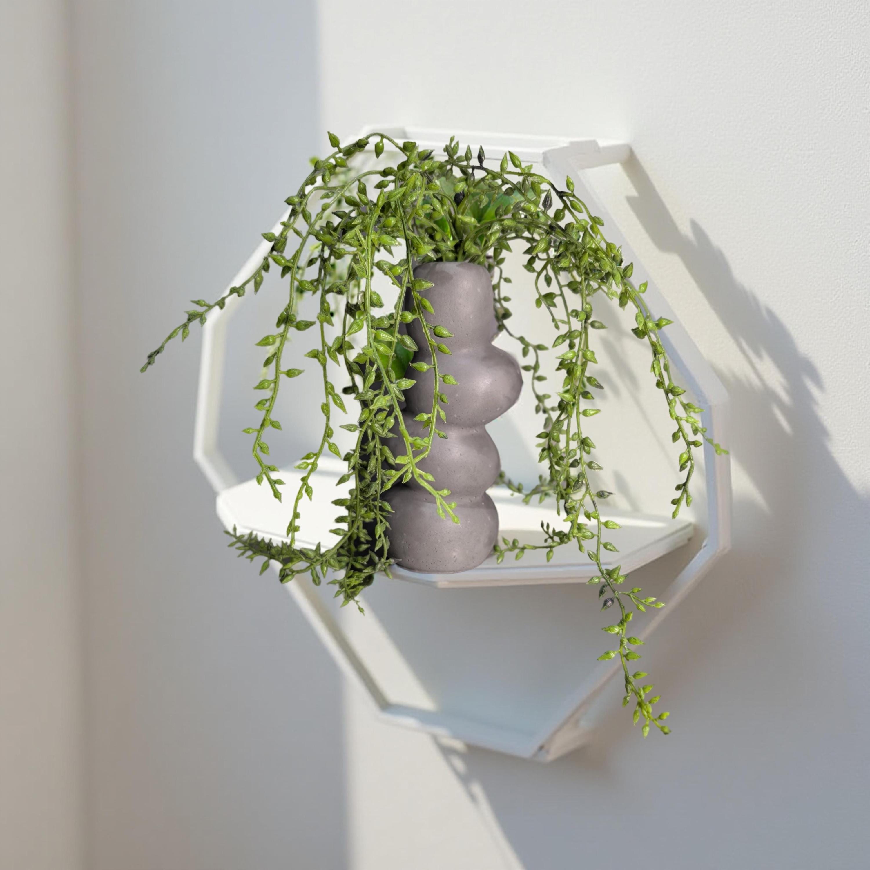 Modern Stacked Stone Concrete Vase