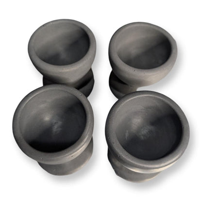 Concrete Egg Cup Holder - Modern Industrial Kitchen Decor - Minimalist Egg Stand - Set of 2, 4, or 6 - Rustic Farmhouse Breakfast