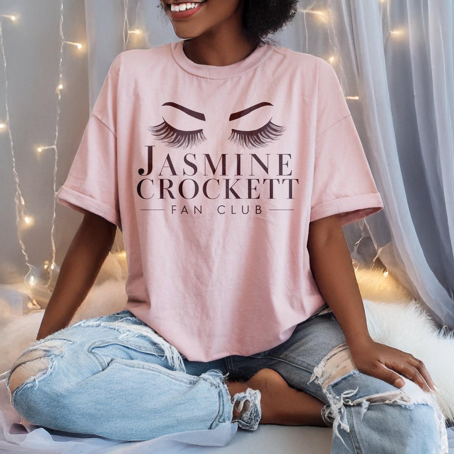 Jasmine Crockett Fan Club T-Shirt, Queen Of Smackdowns Tee, Pro Democracy Shirt, Feminist Fashion, Texas 30 US Representative Gear