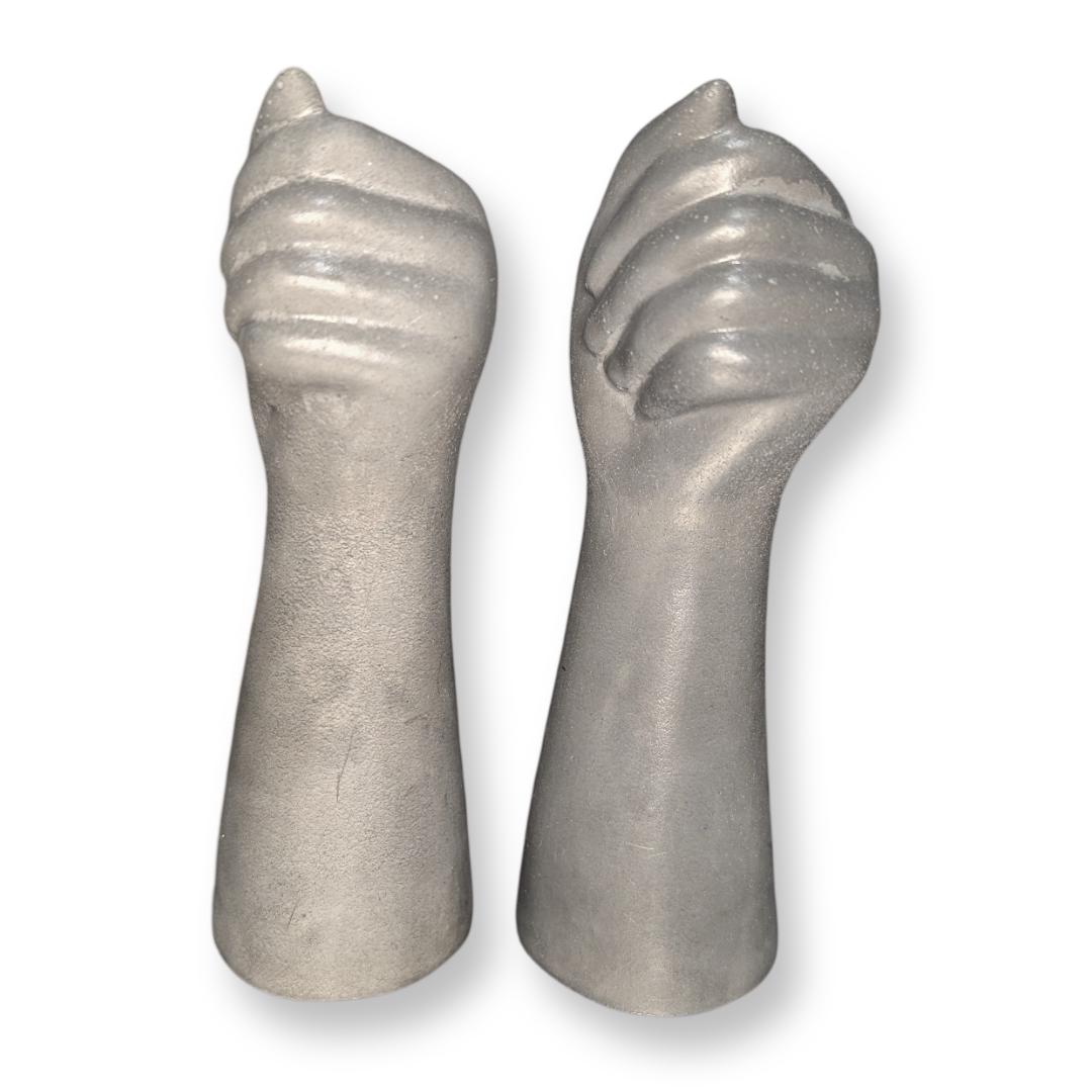 Concrete Fist Vase – Industrial Home Decor, Modern Minimalist Sculpture