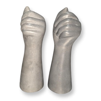 Concrete Fist Vase – Industrial Home Decor, Modern Minimalist Sculpture