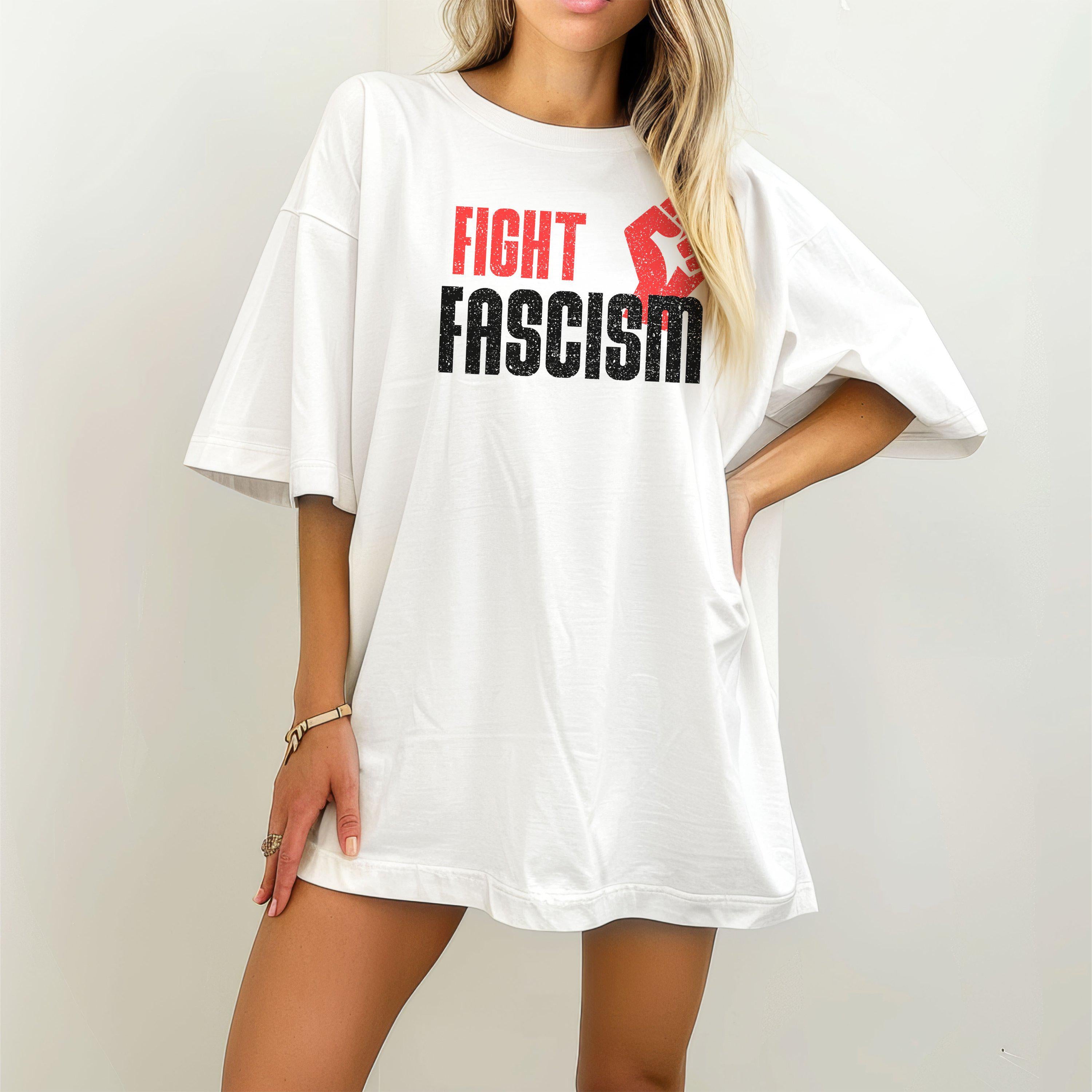 Fight Fascism T-Shirt, Anti Trump Tee, Anti Elon Musk Shirt, Anti Putin Apparel, Pro Democracy Top, Resist Graphic Tee, Liberal Progressive