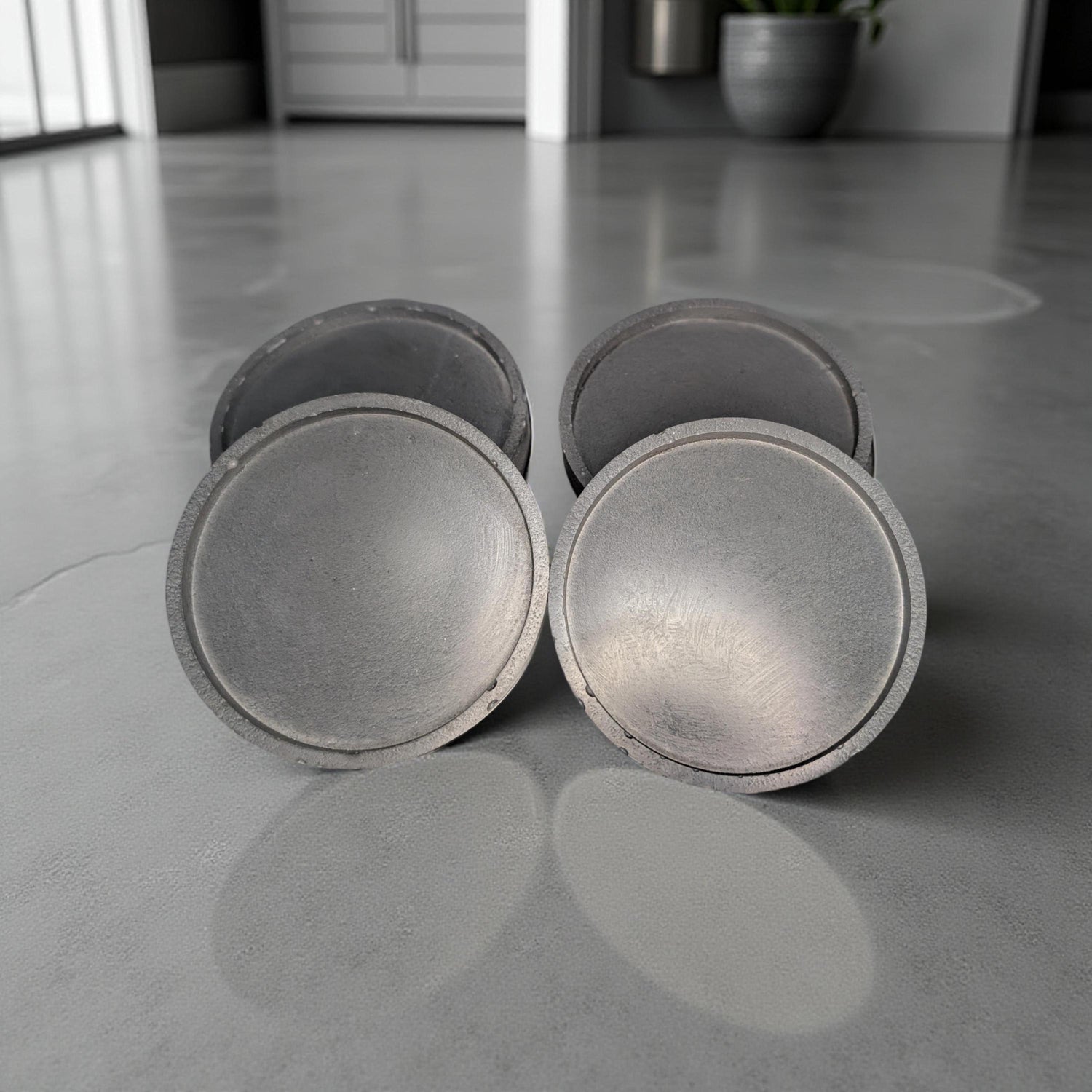 Modern Industrial Concrete Coaster Set (Set of 4)