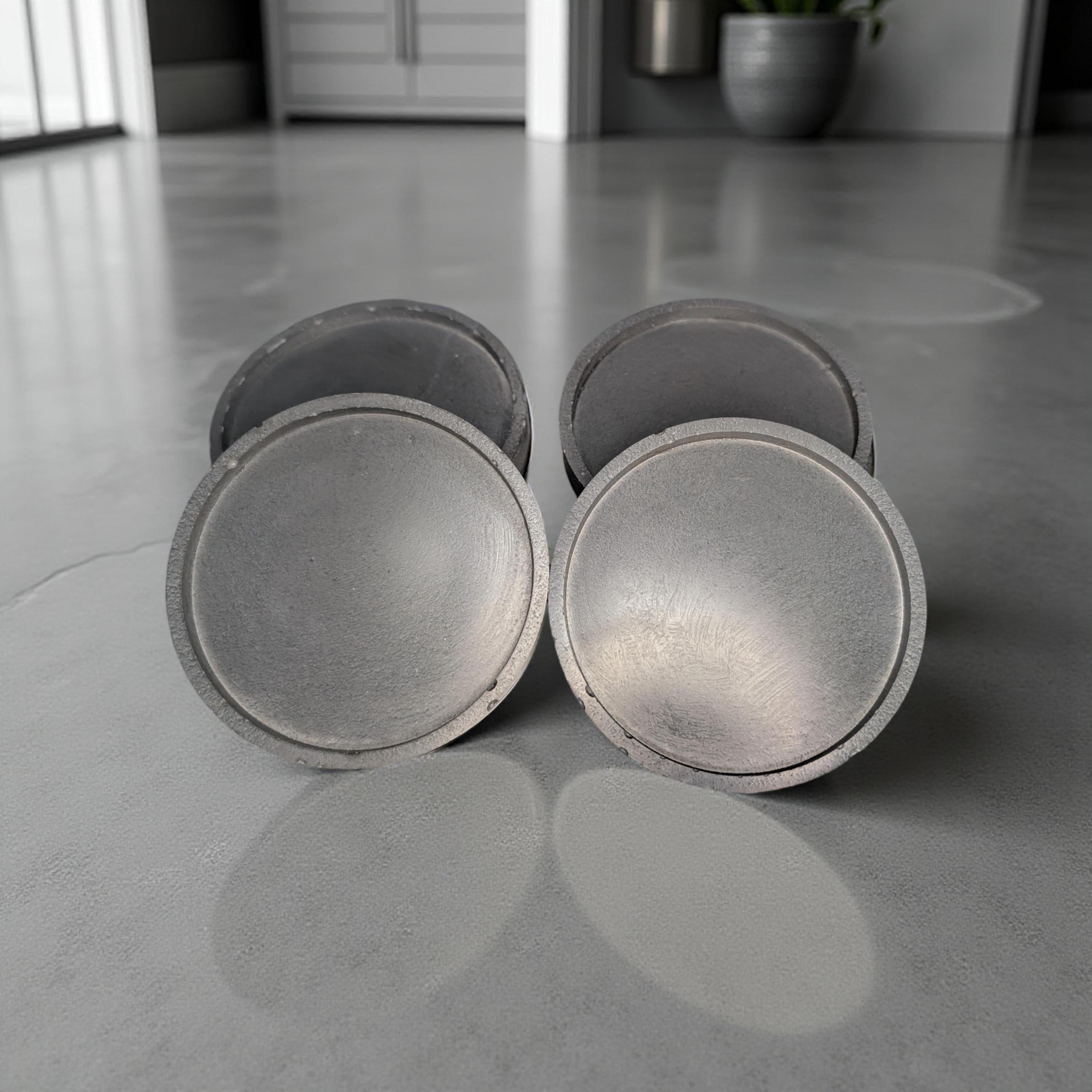 Modern Industrial Concrete Coaster Set (Set of 4)