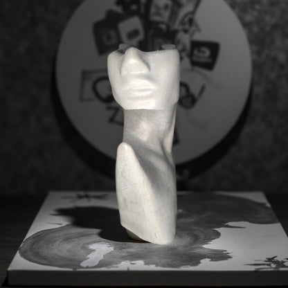 Abstract Concrete Woman Vase – Modern Feminine Sculpture, Minimalist Home Decor