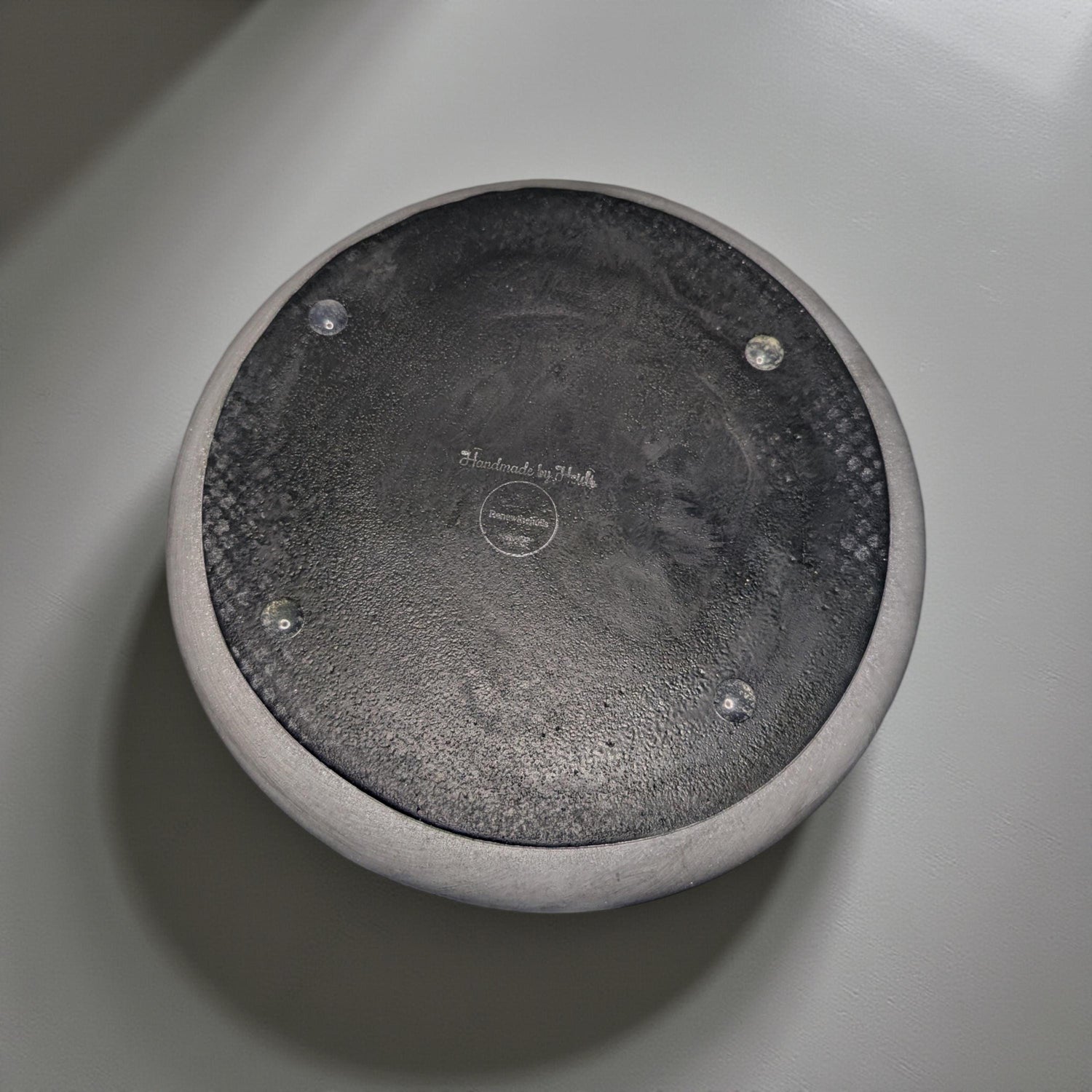 Modern Concrete Catchall Tray – Minimalist Round 7.8 Inch Decorative Dish