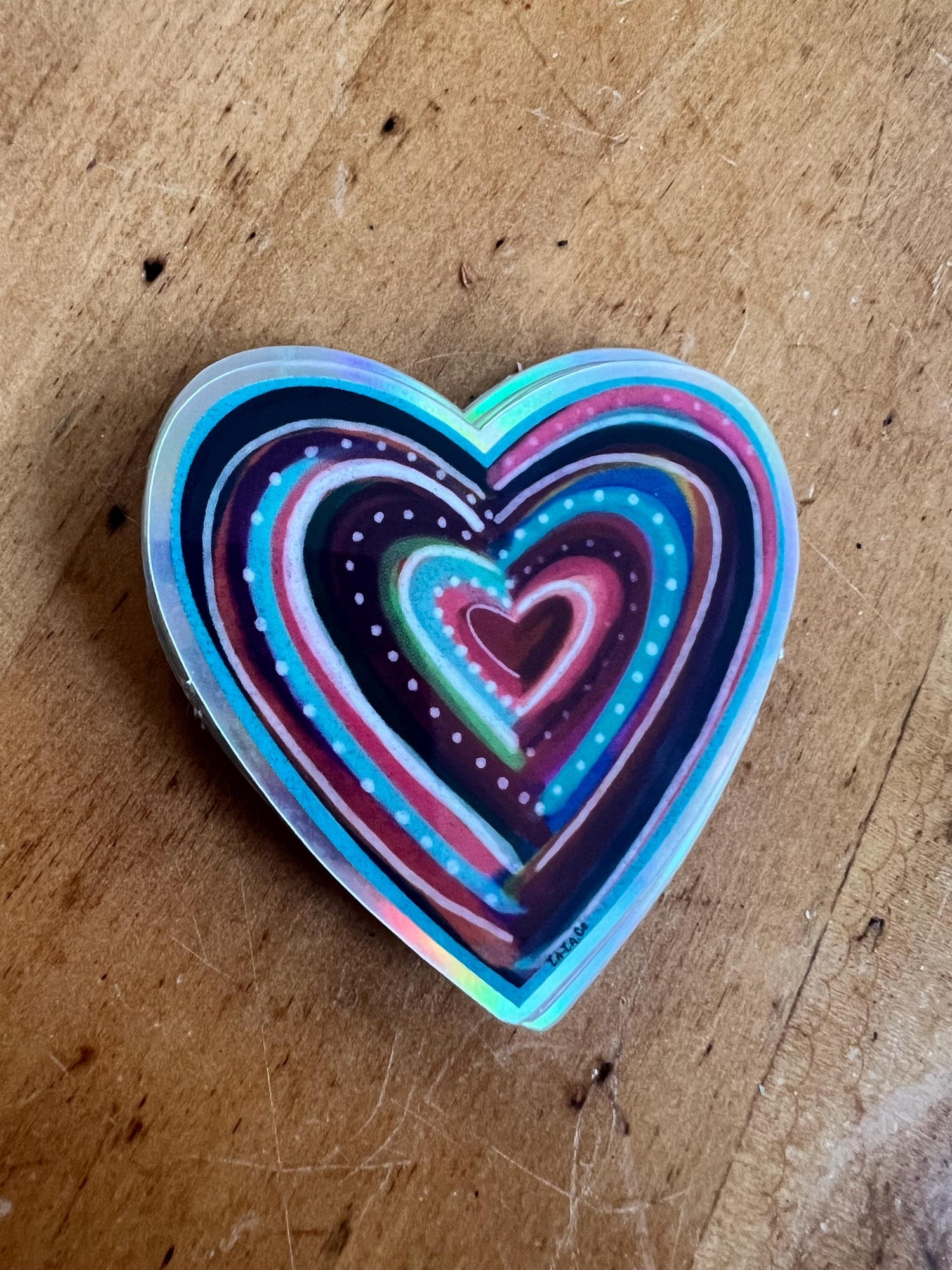 Heart Vinyl Sticker | Waterproof Die Cut Original Art Illustration (Laptop, Planner)