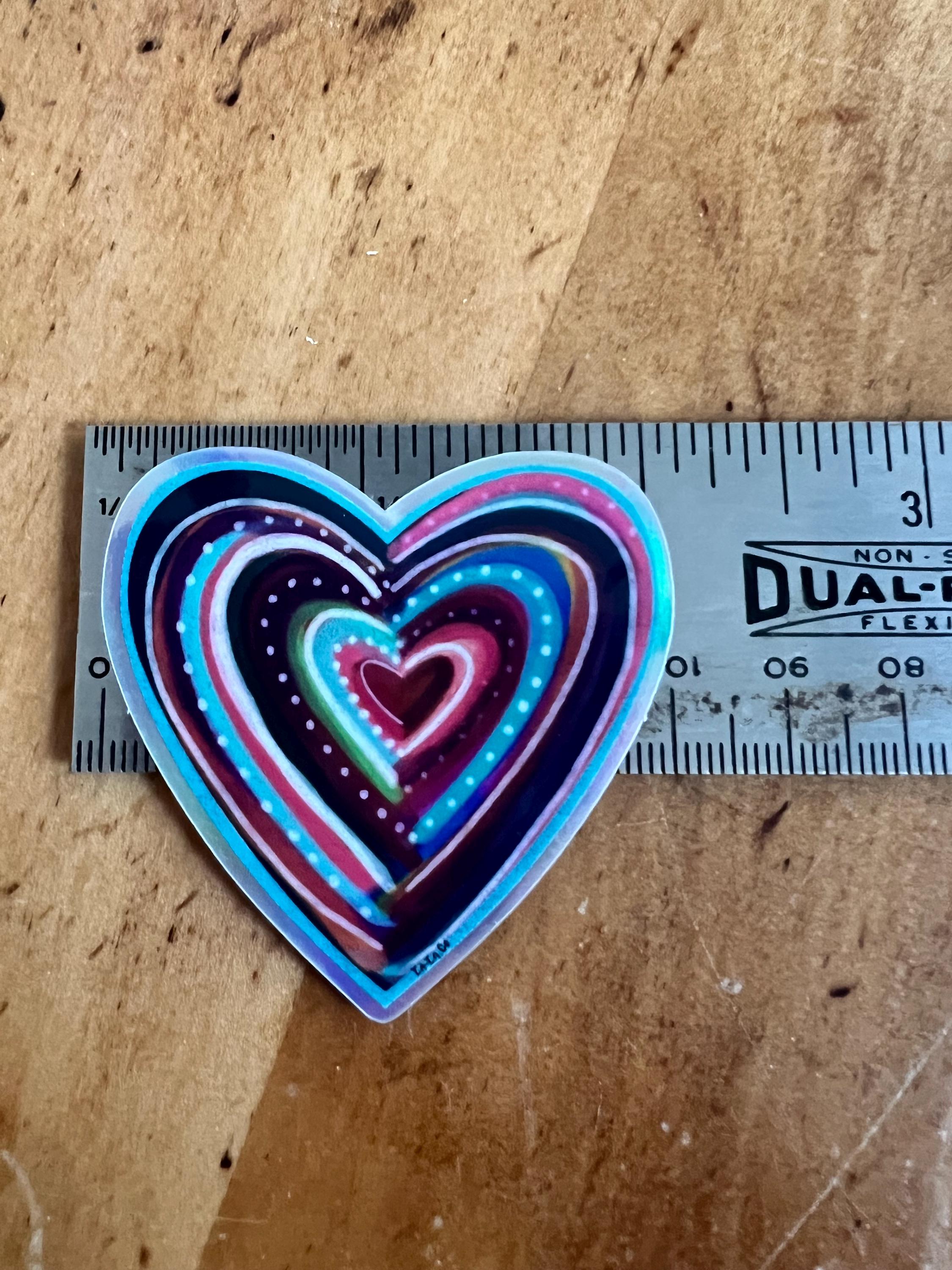 Heart Vinyl Sticker | Waterproof Die Cut Original Art Illustration (Laptop, Planner)