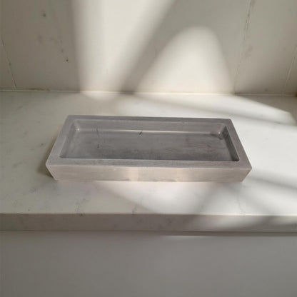 Concrete Rectangle Tray – Modern Catchall in Medium &amp; Large Sizes
