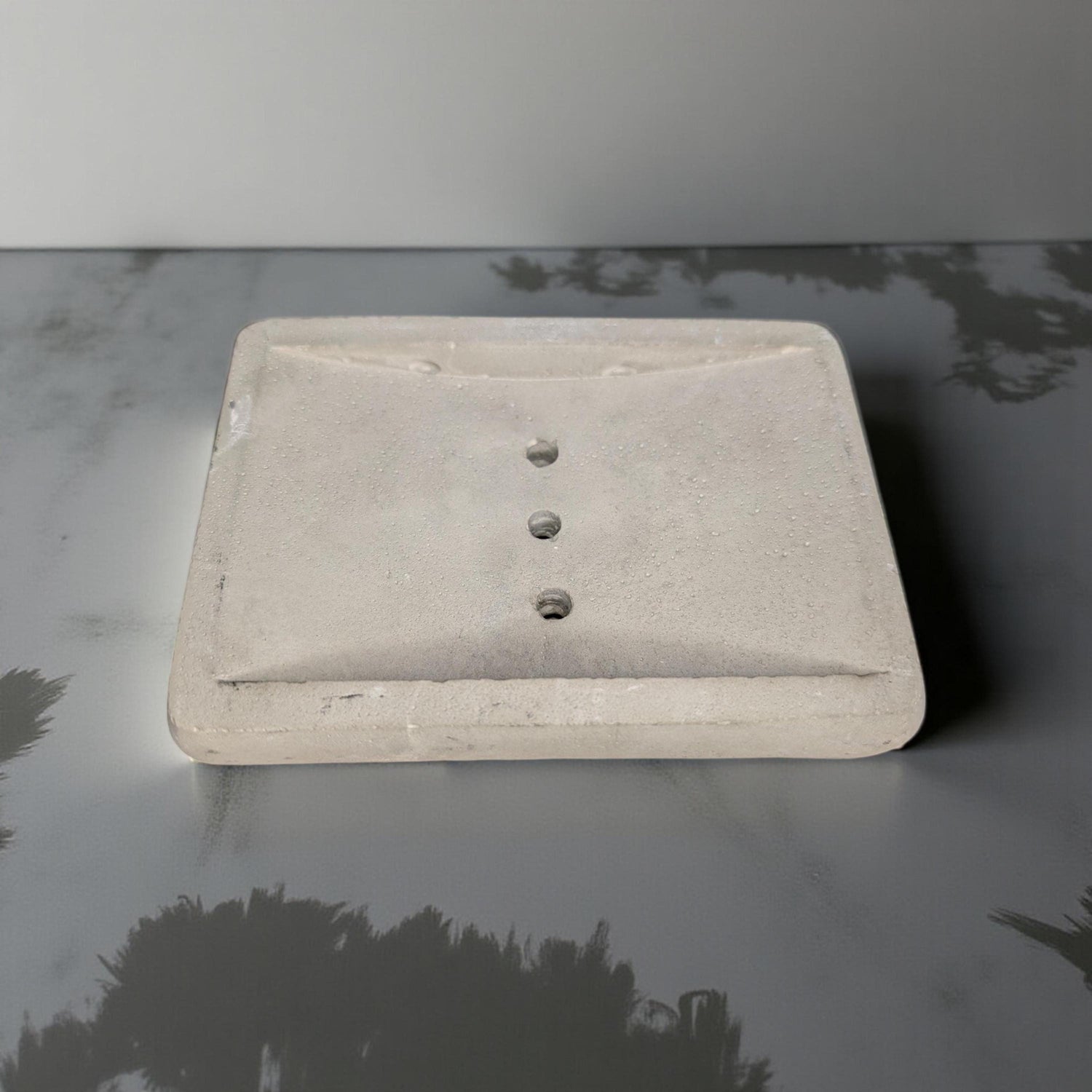 Minimalist Concrete Soap Dish with Drainage | Industrial Modern Bathroom Decor | Soap Saver Tray | Handmade Cement Bar Soap Holder