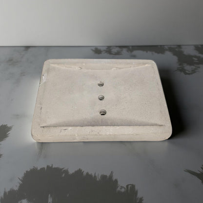 Minimalist Concrete Soap Dish with Drainage | Industrial Modern Bathroom Decor | Soap Saver Tray | Handmade Cement Bar Soap Holder