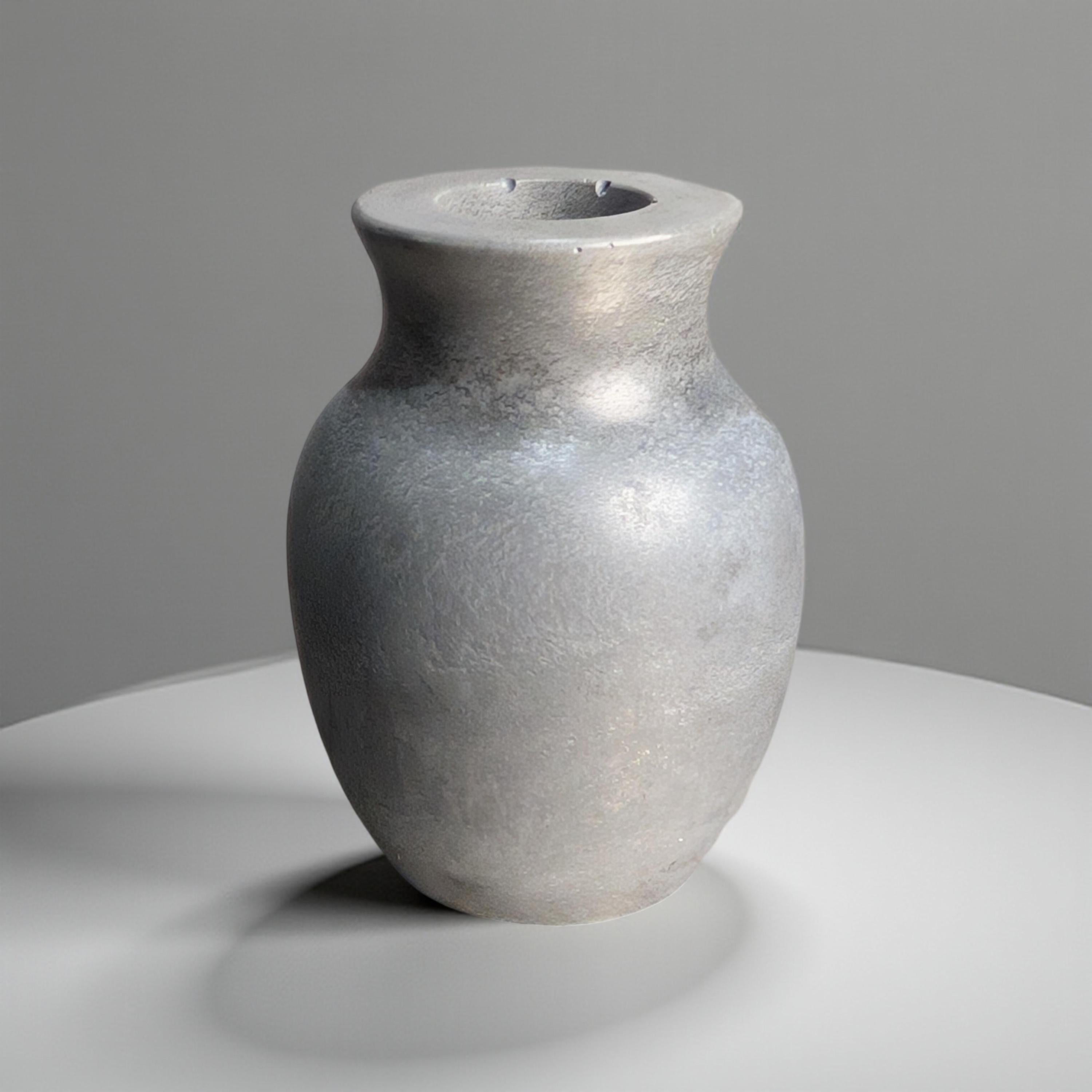 Mini Concrete Vase – Small Modern Bud Vase for Dried Flowers or Stick Candles, Minimalist Event Table Decor, Bulk Wedding Favor