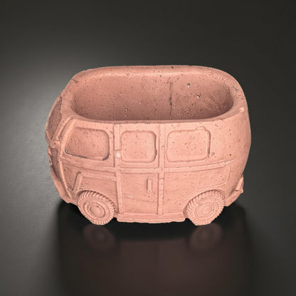 Vintage Camper Van Concrete Planter