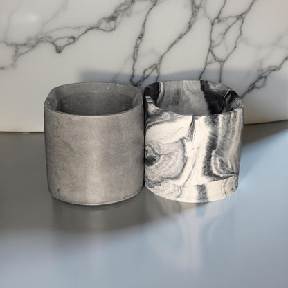 Handmade Concrete Oval Planter: Modern Minimalist Decor (4&amp;quot;x3&amp;quot;)