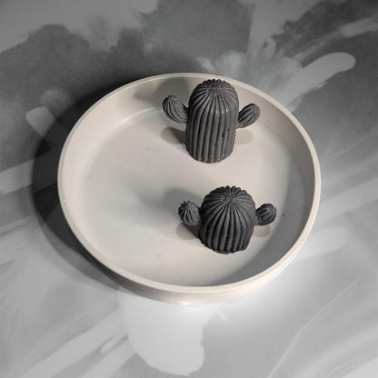 Concrete Cactus Ring Holder Dish – Handmade Jewelry Organizer Bowl | Gift for Her, Bridesmaid Gift, Minimalist Home Decor