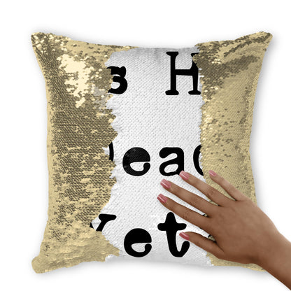 Funny Anti Trump Sequin Reversible Pillow Case, Is He Dead Yet Pillow Cover, Funny Mother&amp;