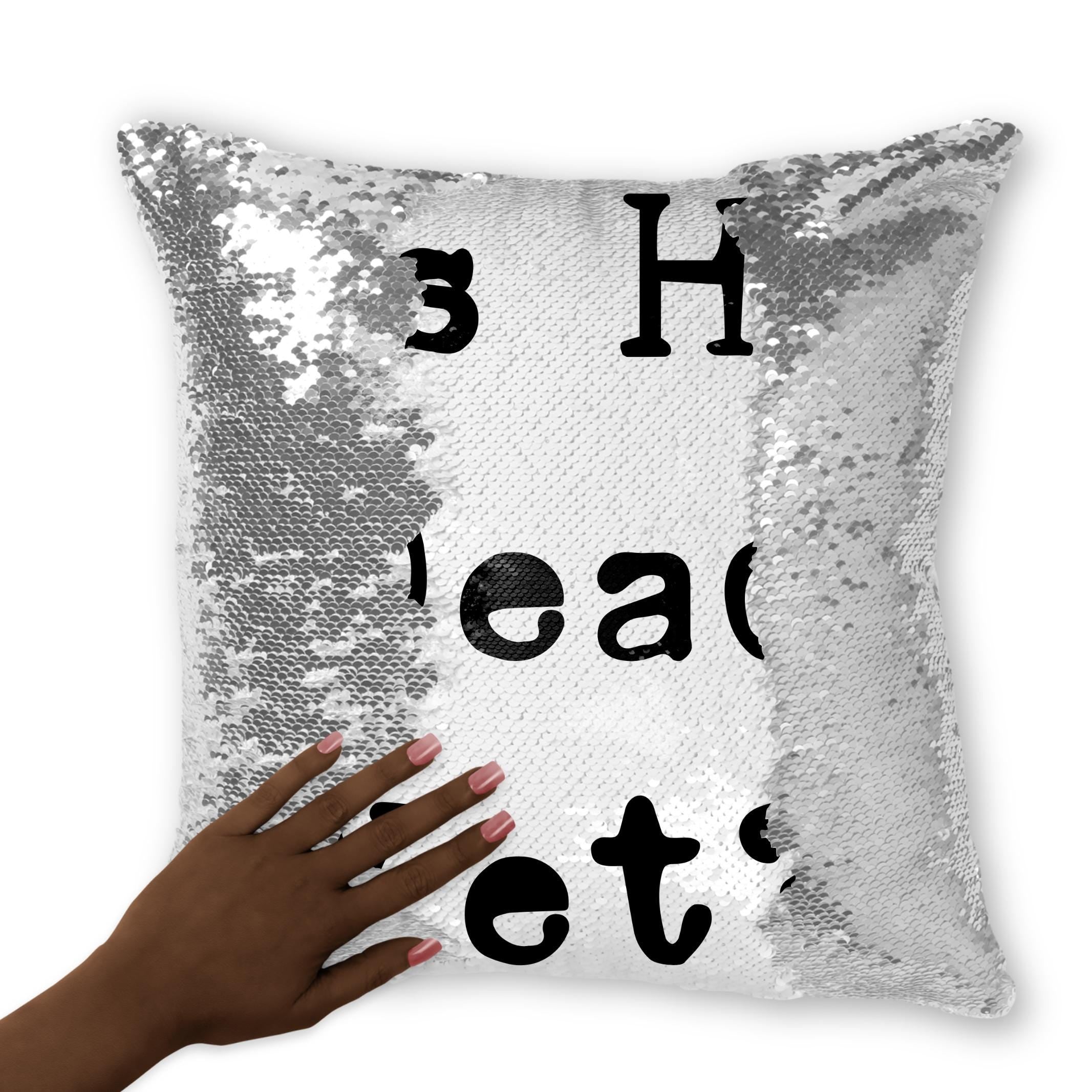 Funny Anti Trump Sequin Reversible Pillow Case, Is He Dead Yet Pillow Cover, Funny Mother&amp;