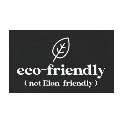 Eco-Friendly, Not Elon-Friendly Car Magnet, Anti-Elon Bumper Magnet