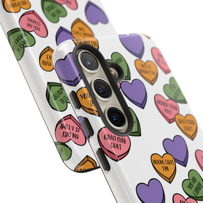 Spoonie Affirmation Samsung Galaxy Google Pixel Tough Case | Chronic Illness Pastel Heart Case | Support Gift for Spoonie 25 24 23 22 21 20