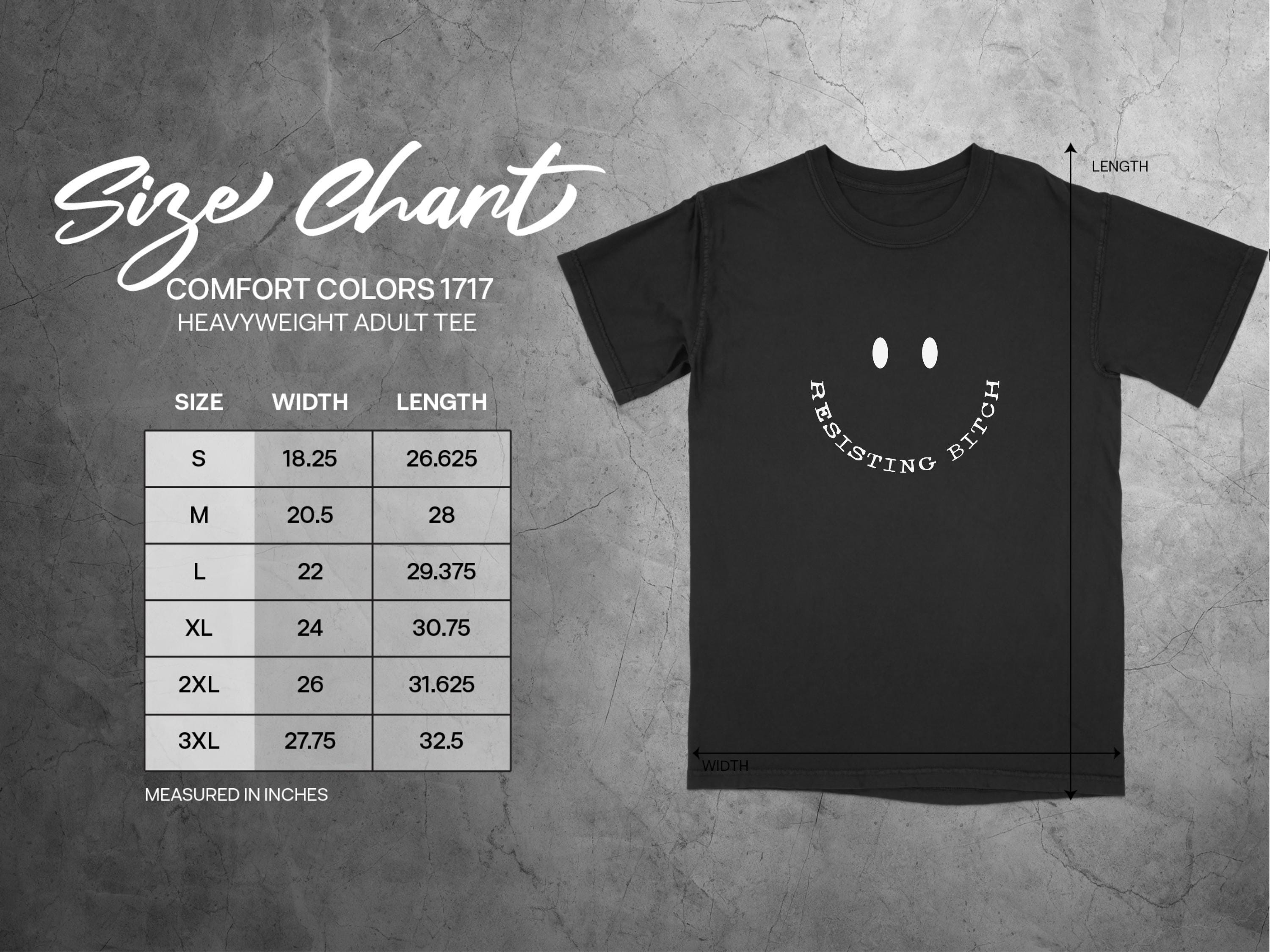 Unisex Graphic Tee, Resisting Bitch T-shirt, Smiley Face Tee, Comfort Colors 1717, Funny Adult Shirt, Sassy T-Shirt, Casual Wear