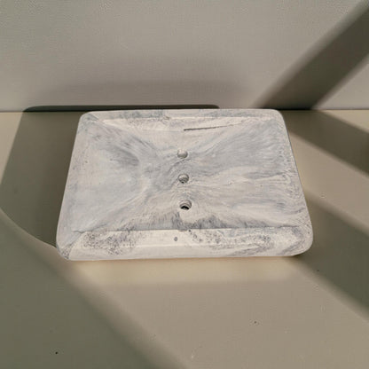 Minimalist Concrete Soap Dish with Drainage | Industrial Modern Bathroom Decor | Soap Saver Tray | Handmade Cement Bar Soap Holder