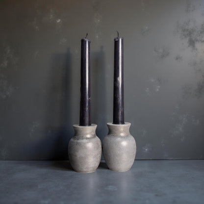 Mini Concrete Vase – Small Modern Bud Vase for Dried Flowers or Stick Candles, Minimalist Event Table Decor, Bulk Wedding Favor