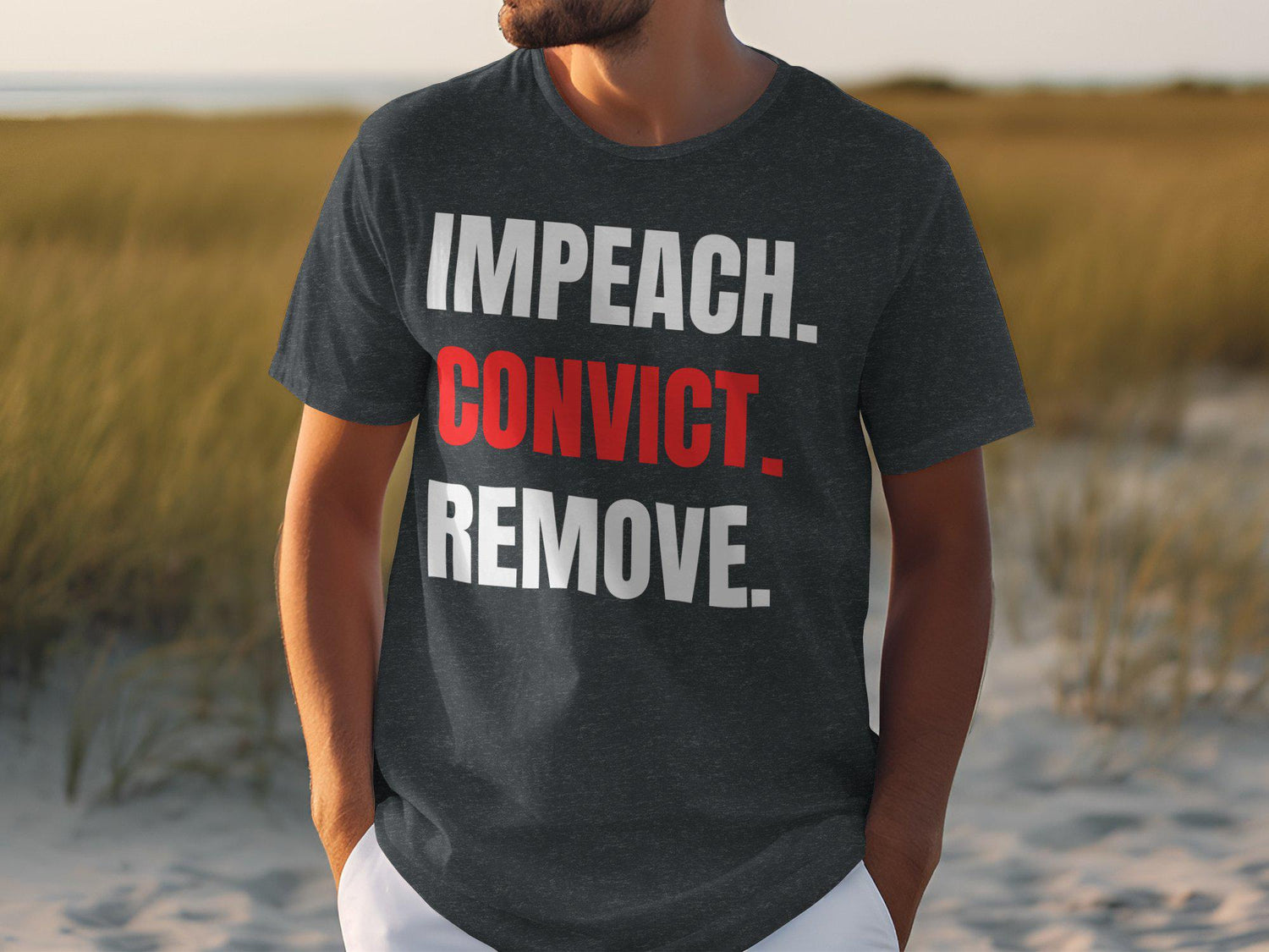 Impeach Convict Remove Shirt, Political Statement Shirt, Protest Tee, Activist Apparel, Bold Message T-Shirt